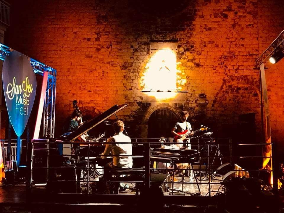 In the south of Italy at San Leo Music Festival performing with Simone Graziano